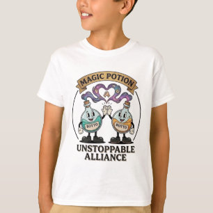 Camiseta Poción Retro Mágica Alianza Indetenible Marca Bott
