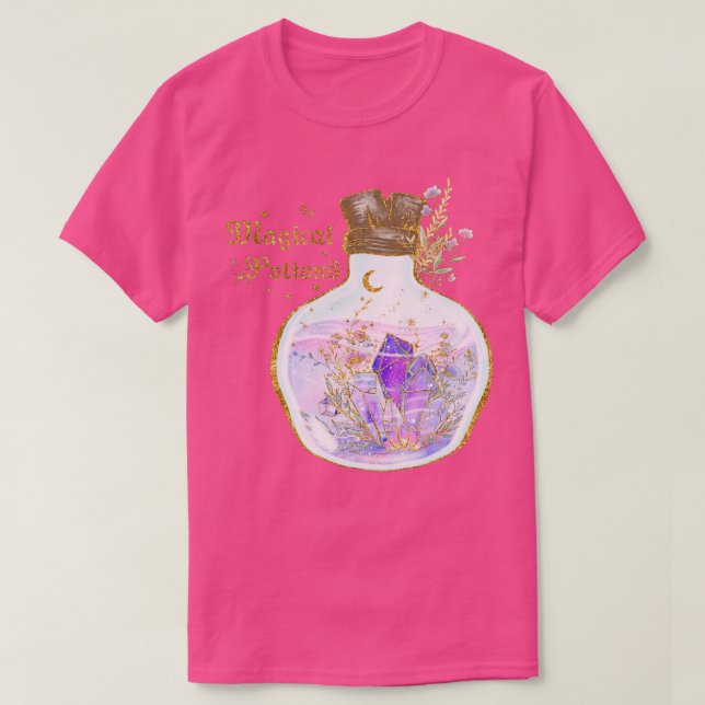 Camiseta pociones mágicas pegatinas celestiales (Diseño del anverso)