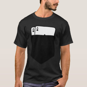 Camiseta Pocket Aces Fake Pocket Poker Hand