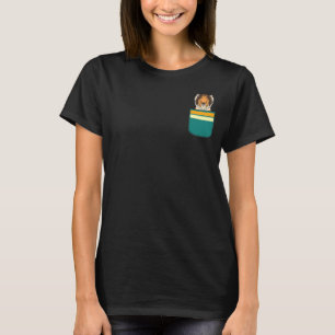 Camiseta Pocket Animal Mascota Perro Rama de perro Mascota 