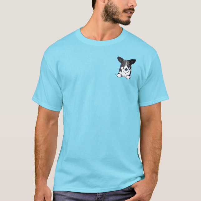 Camiseta Pocket Cardigan Welsh Corgi T-Shirt (Anverso)