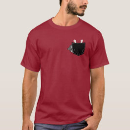 Camiseta Pocket Cat Magic Design Whimsical Feline Charm