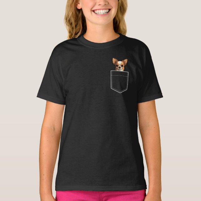 Camiseta Pocket Chihuahua (Anverso)