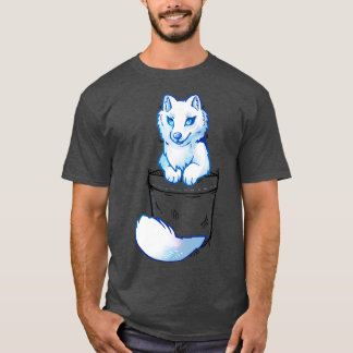 Camiseta Pocket Cute Arctic Fox