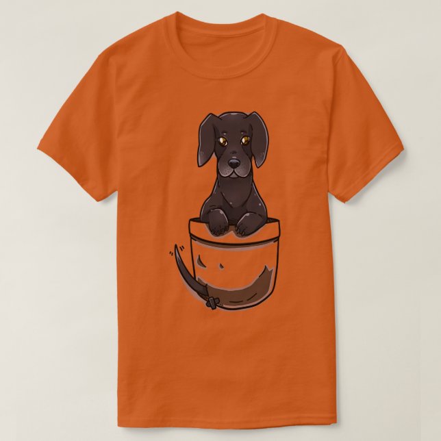 Camiseta Pocket Cute Great Dane Dog (Diseño del anverso)
