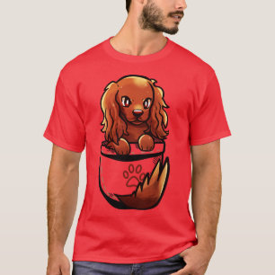 Camiseta Pocket Cute Irish Setter Dog