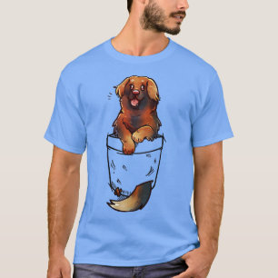 Camiseta Pocket Cute Leonberger Dog