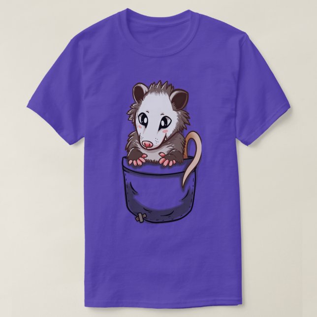 Camiseta Pocket Cute Opossum (Diseño del anverso)