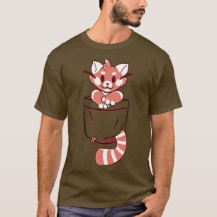 Camiseta Pocket Cute Red Panda