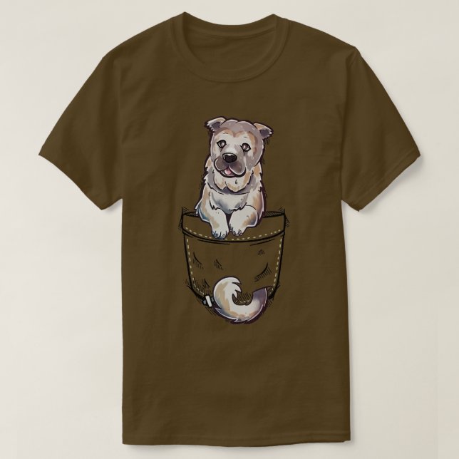 Camiseta Pocket Cute Sarabi Mastiff Dog (Diseño del anverso)