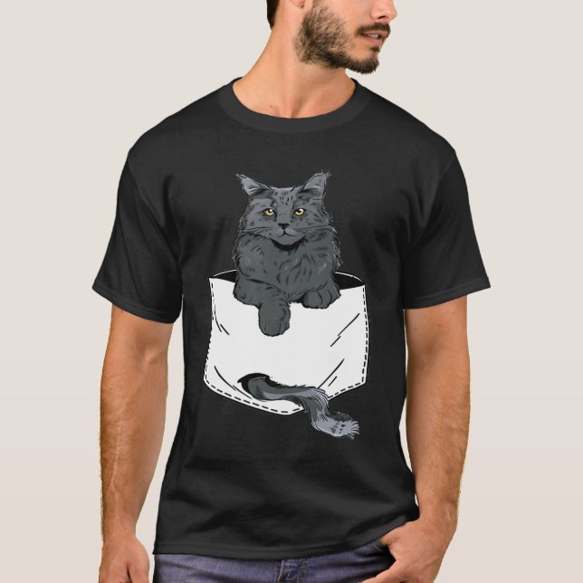 Camiseta Pocket Cute Siamese Cat Kitten  cat (Anverso)