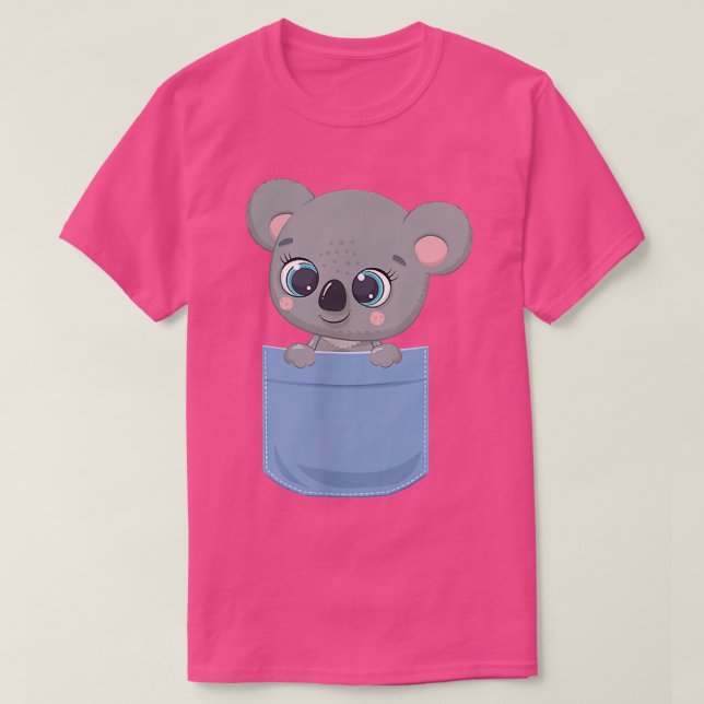 Camiseta Pocket Cuties - Koala Bear - Mascotas de bolsillo  (Diseño del anverso)