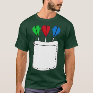 Camiseta Pocket Darts Pin Guay Board Throwing Sports Gift