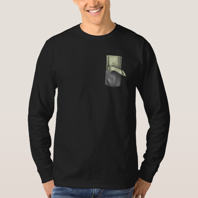 Camiseta Pocket full of money money (Anverso)