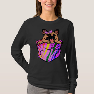 Camiseta Pocket German Shepherd Lgbt Q Perro Gay Pride Rain