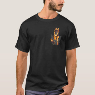 Camiseta Pocket German Shepherd Puppy Cute Dog