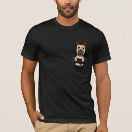 Camiseta Pocket Great Dane perro adorable