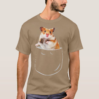 Camiseta Pocket Hamster , Divertido Hámster En Bolsillo Reg