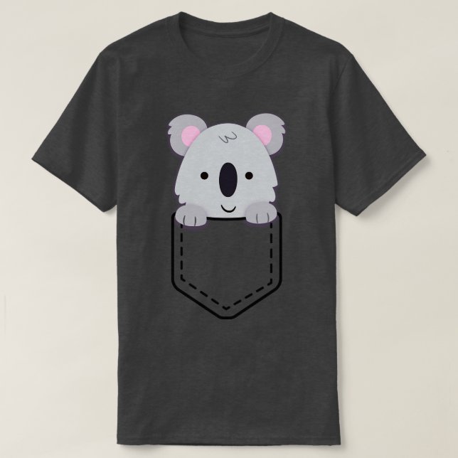 Camiseta Pocket Koala (Diseño del anverso)