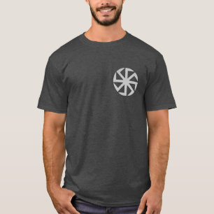Camiseta Pocket Norse Viking Pagan Wicca Esoteric Sun Wheel