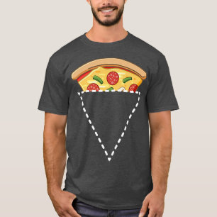 Camiseta Pocket Pizza Slice Funny Italiano Lover Tee 26