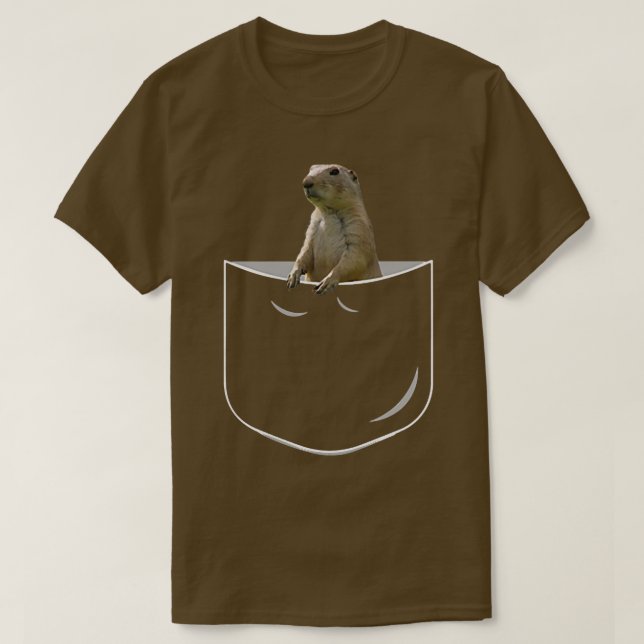 Camiseta Pocket Prairie Dog, Funny Prairie Dog In Pocket  (Diseño del anverso)