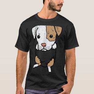 Camiseta Pocket Puppy Pies De Pitbull Cute Pitties Perro Lo
