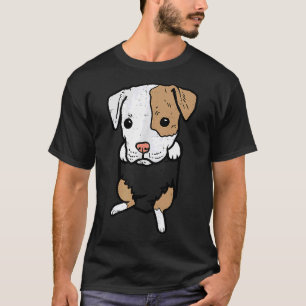 Camiseta Pocket Puppy Pies De Pitbull Cute Pitties Perro Lo