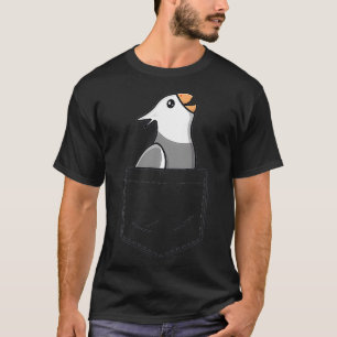 Camiseta Pocket White Face Cockatiel Mujeres Chicas Diverti