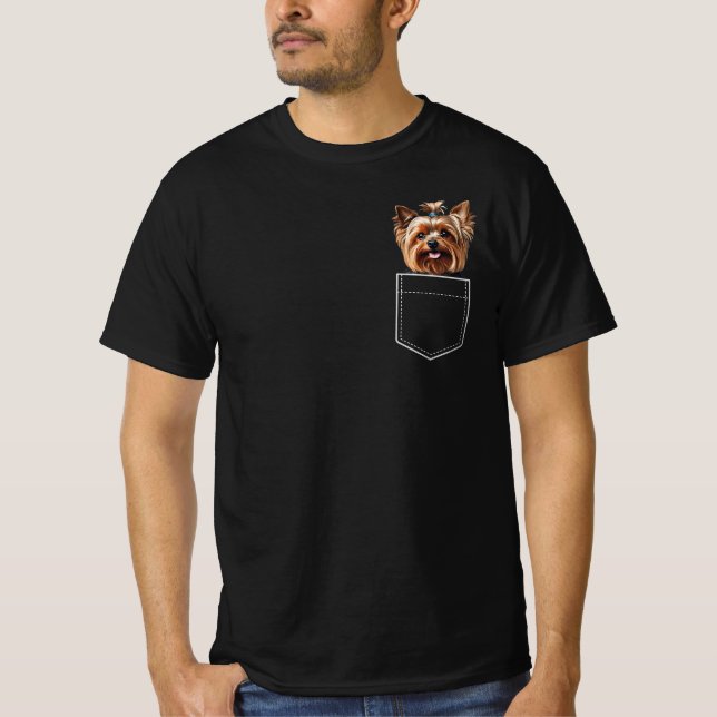 Camiseta Pocket Yorkie (Anverso)