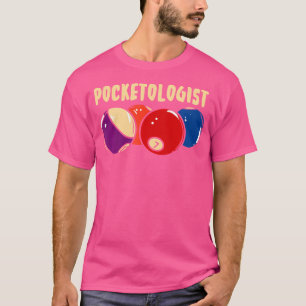 Camiseta Pocketólogo Billiards Pool Billiard Ball 8 Ball