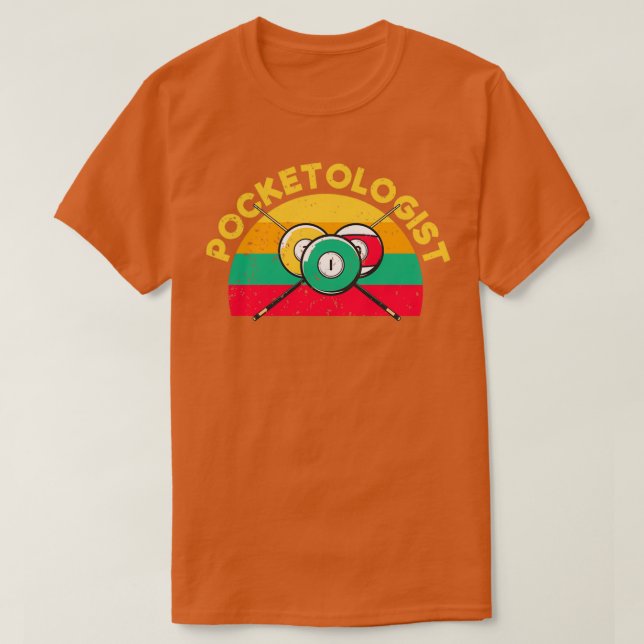 Camiseta Pocketólogo Funny Pool Billiards Player (Diseño del anverso)