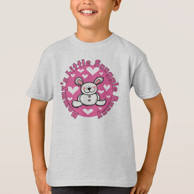 Camiseta Poco conejito del Snuggle de la mamá (Anverso)