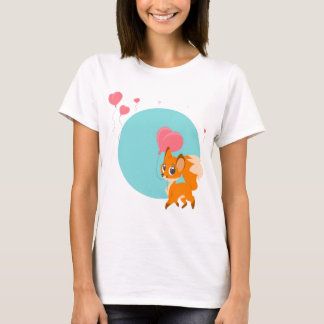 Camiseta Poco Fox con un globo