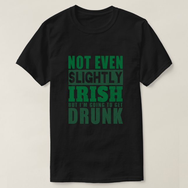 Camiseta Poco irlandés (Diseño del anverso)