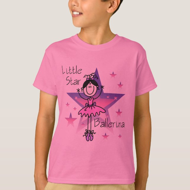 Camiseta Poco pelo Bailarina-Negro de la estrella (Anverso)