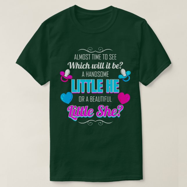 Camiseta Poco revelan su género (Diseño del anverso)
