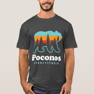 Camiseta Poconos Pennsylvania Bear Sunset
