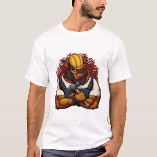 Camiseta POD de arte de Bugbear para trabajadores de constr