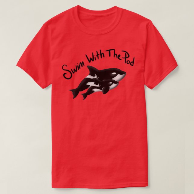 Camiseta Pod de ballena asesina 1 (Diseño del anverso)