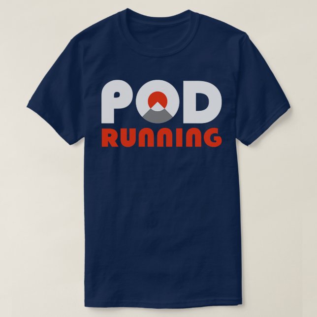 Camiseta Pod Running Trayectoria de ejecución de entrenador (Diseño del anverso)