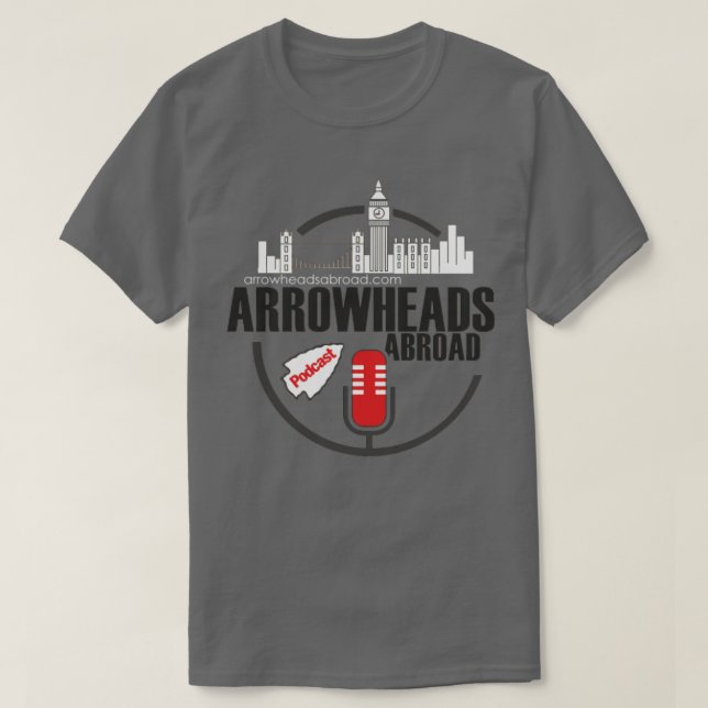Camiseta Podcast de Arrowheads Abroad (Diseño del anverso)