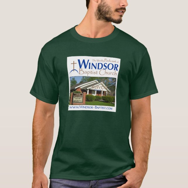Camiseta Podcast de la iglesia baptista de Windsor (Anverso)