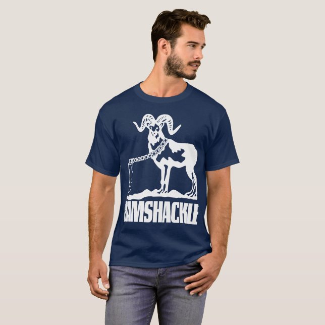 Camiseta Podcast del colisionador de poliedro - Ramshackle  (Anverso completo)
