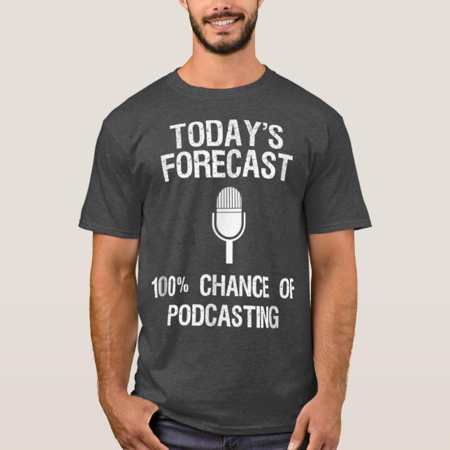 Camiseta Podcast Gracioso regalo de hoy (Anverso)