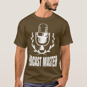 Camiseta Podcast Master Podcasting Moderador Podcaster
