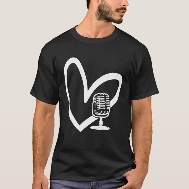 Camiseta Podcast Podcaster Podcasting Interview Stream Disc (Anverso)