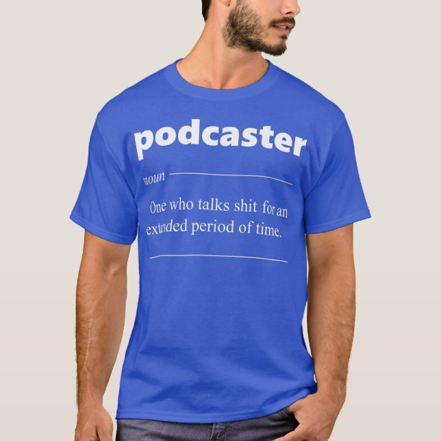 Camiseta Podcaster Definition Podcasting Funny Gift para (Anverso)