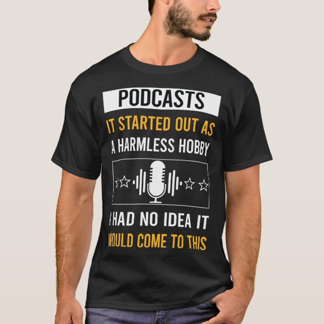 Camiseta Podcasts De Hobby Sin Harmes (Anverso)