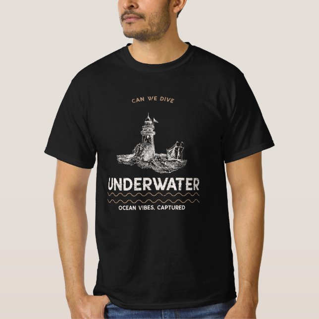 Camiseta ¿Podemos bucear con vibraciones submarinas captada (Anverso)